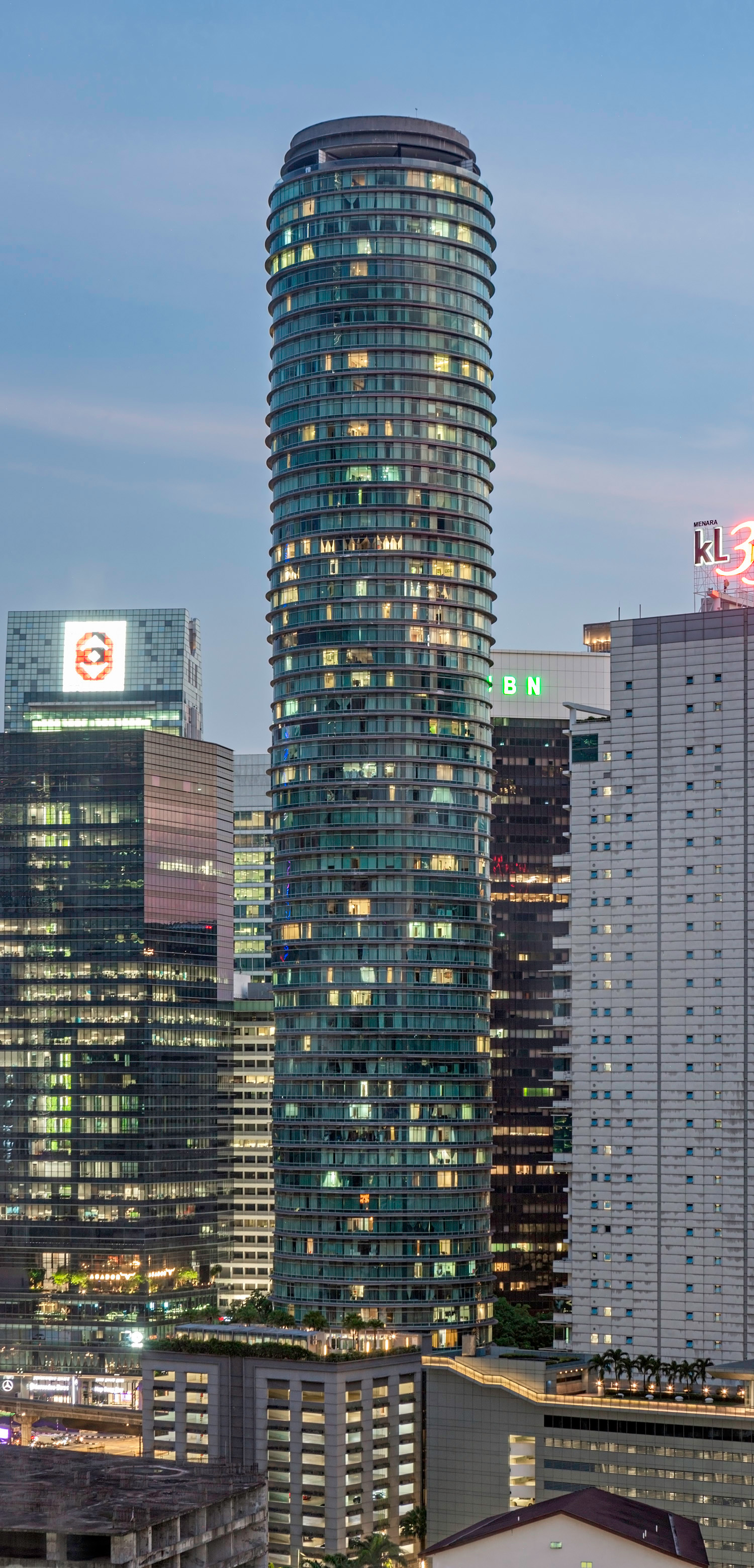 Vortex Tower, Kuala Lumpur - View from Hotel Maya. © Mathias Beinling